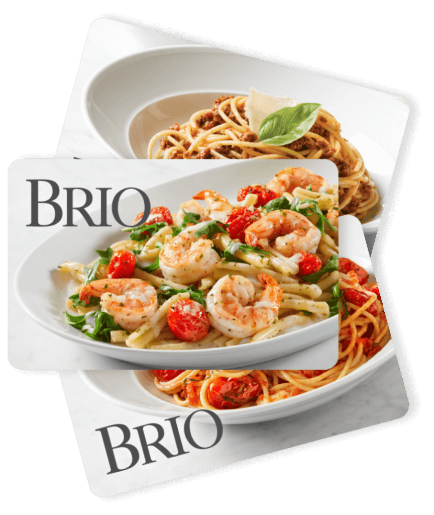 An image of Brio's gift cards